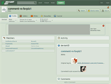 Tablet Screenshot of comment-vs-favplz1.deviantart.com