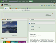 Tablet Screenshot of meowr.deviantart.com