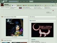 Tablet Screenshot of odeloth.deviantart.com