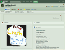 Tablet Screenshot of crashbandicoot1.deviantart.com