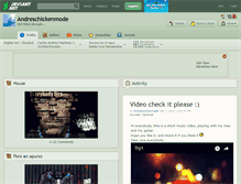 Tablet Screenshot of andreschickenmode.deviantart.com