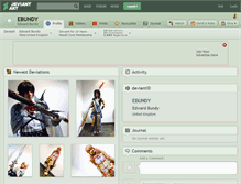 Tablet Screenshot of ebundy.deviantart.com
