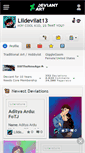 Mobile Screenshot of lildevilat13.deviantart.com