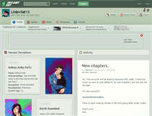 Tablet Screenshot of lildevilat13.deviantart.com