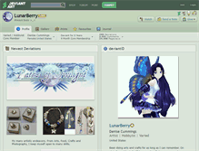Tablet Screenshot of lunarberry.deviantart.com