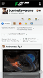 Mobile Screenshot of bunniesrawesome.deviantart.com