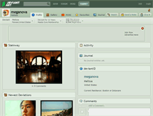 Tablet Screenshot of meganova.deviantart.com