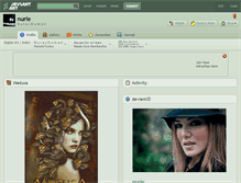 Tablet Screenshot of nurie.deviantart.com
