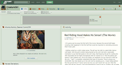Desktop Screenshot of creaturegirl.deviantart.com