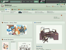 Tablet Screenshot of butterlux.deviantart.com