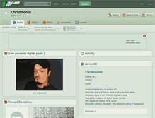 Tablet Screenshot of christmonte.deviantart.com