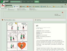 Tablet Screenshot of capsunica.deviantart.com