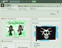 Tablet Screenshot of f-f-manic.deviantart.com
