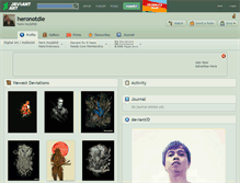 Tablet Screenshot of heronotdie.deviantart.com