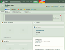 Tablet Screenshot of hentime-com.deviantart.com