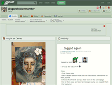 Tablet Screenshot of dragonchickenmonster.deviantart.com