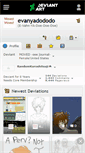 Mobile Screenshot of evanyadododo.deviantart.com