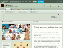 Tablet Screenshot of angelasdawn.deviantart.com