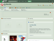 Tablet Screenshot of ice-nine-kills.deviantart.com