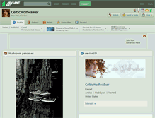 Tablet Screenshot of celticwolfwalker.deviantart.com