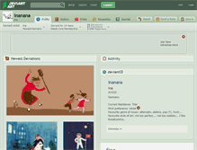 Tablet Screenshot of inanana.deviantart.com