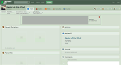 Desktop Screenshot of master-of-the-wind.deviantart.com