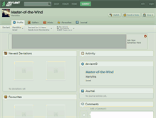 Tablet Screenshot of master-of-the-wind.deviantart.com