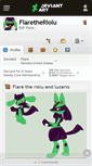 Mobile Screenshot of flaretheriolu.deviantart.com