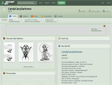 Tablet Screenshot of candycanydarkness.deviantart.com