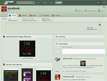 Tablet Screenshot of excaliboob.deviantart.com
