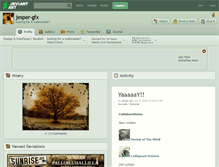 Tablet Screenshot of jesper-gfx.deviantart.com