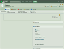 Tablet Screenshot of drysnow.deviantart.com