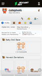Mobile Screenshot of cutepixels.deviantart.com