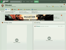 Tablet Screenshot of 99breaker.deviantart.com
