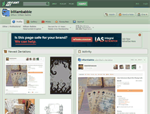 Tablet Screenshot of billiambabble.deviantart.com