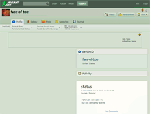Tablet Screenshot of face-of-boe.deviantart.com
