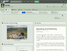 Tablet Screenshot of direlda.deviantart.com
