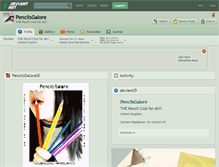 Tablet Screenshot of pencilsgalore.deviantart.com