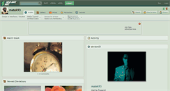 Desktop Screenshot of matek93.deviantart.com