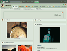 Tablet Screenshot of matek93.deviantart.com
