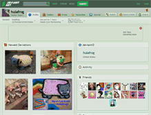 Tablet Screenshot of hulafrog.deviantart.com