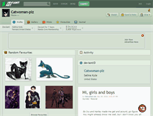 Tablet Screenshot of catwoman-plz.deviantart.com