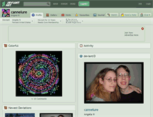 Tablet Screenshot of cannelure.deviantart.com