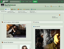 Tablet Screenshot of blacktechnicolor.deviantart.com