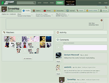 Tablet Screenshot of eeveehop.deviantart.com