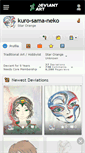 Mobile Screenshot of kuro-sama-neko.deviantart.com