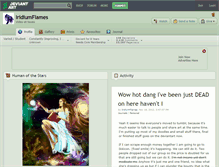 Tablet Screenshot of iridiumflames.deviantart.com