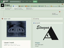 Tablet Screenshot of etsugua.deviantart.com