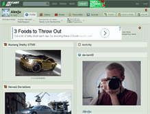 Tablet Screenshot of alexju.deviantart.com