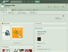 Tablet Screenshot of hatsune--miku.deviantart.com